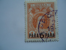 RUSSIA  LEVANT IN TURKEY UDED STAMPS   WITH POSTMARK - Other & Unclassified