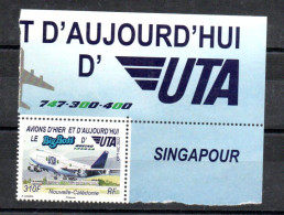 NOUVELLE-CALEDONIE - NEW CALEDONIA - 2022 - AVIATION - AVION - AIRCRAFT - BOEING 747-400 - UTA - Bord De Feuillet - - Unused Stamps