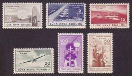 1957 TURKEY 15TH GRAND CONGRESS OF THE TURKISH AIR ASSOCIATION MINT WITHOUT GUM - Charity Stamps