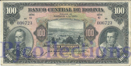 BOLIVIA 100 BOLIVANOS 1928 PICK 125a VF - Bolivia