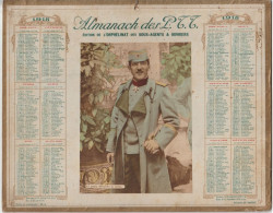 ALMANACH Des Postes Et Télégraphes  Année 1918 (bords Dorés) Edition De L'Orphelinat . - Grand Format : 1901-20