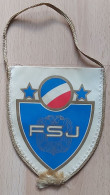 YUGOSLAV FOOTBALL FEDERATION (FSJ)  Yugoslavia Football Soccer Fussball Calcio PENNANT, SPORTS FLAG ZS 4/19 - Bekleidung, Souvenirs Und Sonstige