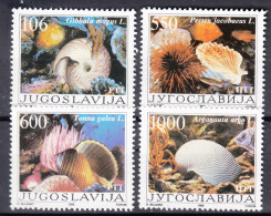 Yugoslavia Republic 1988 Sea Shells Mi#2275-2278 Mint Never Hinged - Unused Stamps