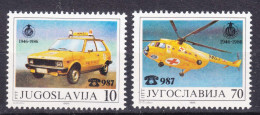 Yugoslavia Republic 1986 Traffic Help Service Mi#2146-2147 Mint Never Hinged - Unused Stamps