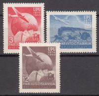 Yugoslavia Republic 1949 UPU Mi#578-580 Mint Never Hinged - Nuevos
