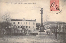 FRANCE - 24 - RIBERAC - Place De La Gendarmerie Et Palais De Justice - Carte Postale Ancienne - Riberac