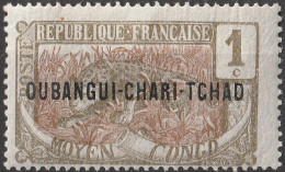 OUBANGUI Poste  1 ** MNH Panthère Panther 1915 - Oblitérés