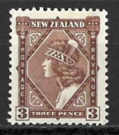 NEW ZEALAND...KING GEORGE..V...(1910-36..)...." 1936.."......3d.........SG582........MH.... - Unused Stamps
