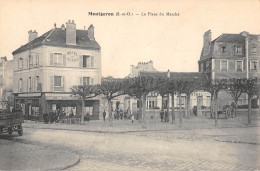 CPA 91 MONTGERON / LA PLACE DU MARCHE / HOTEL DES TILLEULS - Montgeron