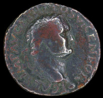 LaZooRo: Roman Empire - AE As Of Titus As Caesar (79 - 81 AD), SC, Spes, Neck Cut - Die Flavische Dynastie (69 / 96)