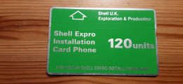 Phonecard United Kingdom 128A Shell Expro - [ 2] Oil Drilling Rig