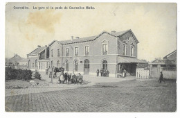 COURCELLES -- La Gare Et La Poste De Courcelles Motte - Courcelles