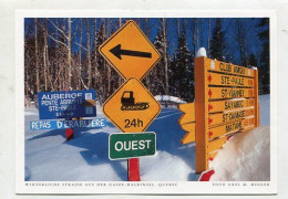 AK 123230 CANADA - Quebec - Winterliche Strasse Auf Der Faspe-Halbinsel - Gaspé