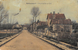 CPA 91 BALLANCOURT / BOULEVARD DE LA GARE / Cpa Toilée - Ballancourt Sur Essonne