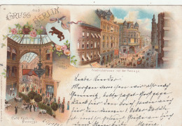 Berlin - Litho - 1897 - Caffé Keck - Rixdorf