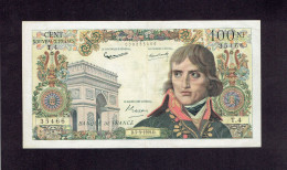 100 NF BONAPARTE - D.5-3-1959.D. - 2 TROUS D'EPINGLE - PLI VERTICAL PLI D'ANGLE - SUP à SPL - 100 NF 1959-1964 ''Bonaparte''