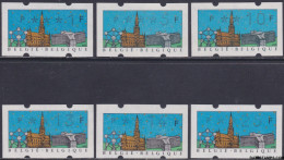 België 1990 - Mi:autom 22 II, Yv:TD 30, OBP:ATM 81 Set, Machine Stamp - XX - Belgica 80 - Nuovi