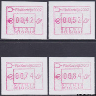 België 2002 - Mi:autom 49, Yv:TD 56, OBP:ATM 108 S1, Machine Stamp - XX - Fila Kortijk 2002 - Mint