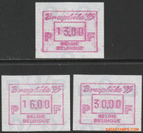 België 1993 - Mi:autom 30, Yv:TD 39, OBP:ATM 90 Set, Machine Stamp - XX - Euro Sail 93 - Mint