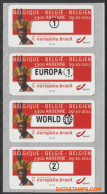 België 2011 - Mi:autom 78, Yv:TD 86, OBP:ATM 135 Set, Machine Stamp - XX - Europalia Brasil - Nuovi