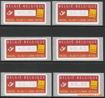 België 2006 - Mi:Autom 58, Yv:TD 66, OBP:ATM 115 Set, Machine Stamp - XX - Belgica 2006 - Neufs