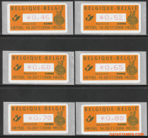 België 2006 - Mi:autom 59, Yv:TD 67, OBP:ATM 116 Set, Machine Stamp - XX - Cobra - Mint