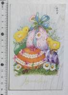 I122517 Cartolina Illustrata Augurale - Joyeuses Paques Buona Pasqua - Pâques