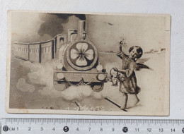 I122521 Cartolina Illustrata - Treno A Vapore - VG 1932 - Ritratti