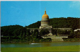 West Virginia Charleston State Capitol Building Viewed From Across The Kanawha River - Charleston