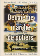 44 HERBIGNAC 2EME MARCHE DE POTIER 3/4 JUIN 2000 CARTE PUBLICITAIRE Editeur MAIRIE D HERBIGNAC - Herbignac