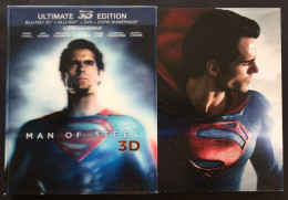 Blu-ray Disq / 3D / 3 DISQUES / MAN OF STEEL - Sciences-Fictions Et Fantaisie