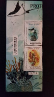 Caledonia 2022 Caledonie Environmental Protection GECKO Reptile Barrier Reef 2v Mnh Se Tenant  PAIRE VERT NUMBER - Ongebruikt