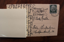 AK 1934's Leipzig Messestadt Dt Reich Cover Luftpost Flugpost Air Mail - Covers & Documents
