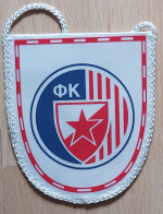 FK CRVENA ZVEZDA RED STAR, Belgrade, Serbia Football club soccer Fussball Calcio Futebol  PENNANT, SPORTS FLAG ZS 3/8 - Bekleidung, Souvenirs Und Sonstige