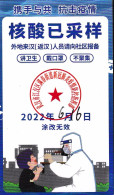 CHINA CHINE 2022 武汉核酸检测卡 Wuhan Nucleic Acid Detection Card 5.4 X 9.0 CM - 9 - Autres & Non Classés