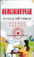CHINA CHINE 2022 武汉核酸检测卡 Wuhan Nucleic Acid Detection Card 5.4 X 9.0 CM - 16 - Autres & Non Classés
