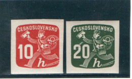 TCHECOSLOVAQUIE   1945  Timbres Pour Exprès  Y.T. N° 26  à  35  Incomplet  NEUF** - Francobolli Di Servizio