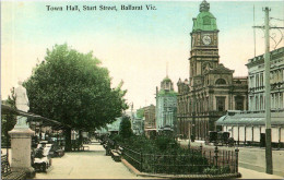 (2 P 43) VERY OLD - Australia - VIC  Ballarat Town Hall & Sturt Street - Ballarat