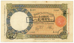 50/5000 LIRE CAPRANESI LUPA COMITATO LIBERAZIONE LIGURE 1938-05/06/1944 BB/SPL - Autres & Non Classés