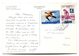 RC 24763 SAINT MARIN 1960 CROISIERE AMORA CARTE PUBLICITAIRE - GARDE D'HONNEUR - POUR TULLINS ISERE FRANCE - Covers & Documents