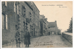 CPA 35 Environs De Fougères LÉCOUSSE Rue Principale Les Gendarmes - Fougeres