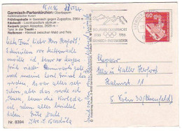 Postcard / Postmark Germany 1986 - 50 Years Olympic Place Garmisch-Partenkirchen - Winter 1936: Garmisch-Partenkirchen