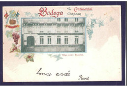 Geïllustreerde Kaart Bodega USED 1899 The Continental BRUXELLES Siège Social - Cafés, Hôtels, Restaurants