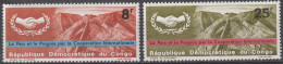 CONGO (République Démocratique Du) 600 603 612 ** MNH Paix Progrès Météorologie OMS 1965 - Unused Stamps