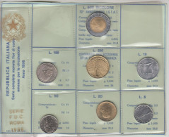 Repubblica Italiana Serie Completa Monete FDC Emesse Per La Circolazione Anno 1996 - Mint Sets & Proof Sets