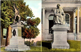 Maryland Annapolis De Kalb Monument And Taney Monument Curteich - Annapolis