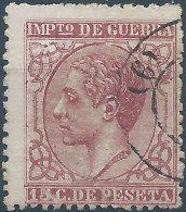 ESPAÑA - Spagna - Spain, 1877 War Tax,Impuesto De Guerra,15C Obliterated - Impots De Guerre