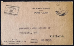 Canada 18 May 1943 Field Post Office 310 - Military Postcard - Buckingham Cigarettes - 1903-1954 Könige