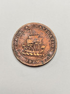 JETON HALF PENNY 1813 TRADE & NAVIGATION NOUVELLE ECOSSE ROYAUME UNI - Monedas/ De Necesidad