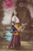 ART - MUSIQUE - Femme Jouant De La Cithare - Mignon - Carte Postale Ancienne - Altri & Non Classificati